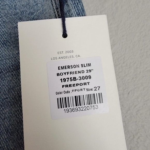 Citizens of Humanity Emerson Slim Boyfriend in Freeport size 27 NWT - Picture 9 of 10